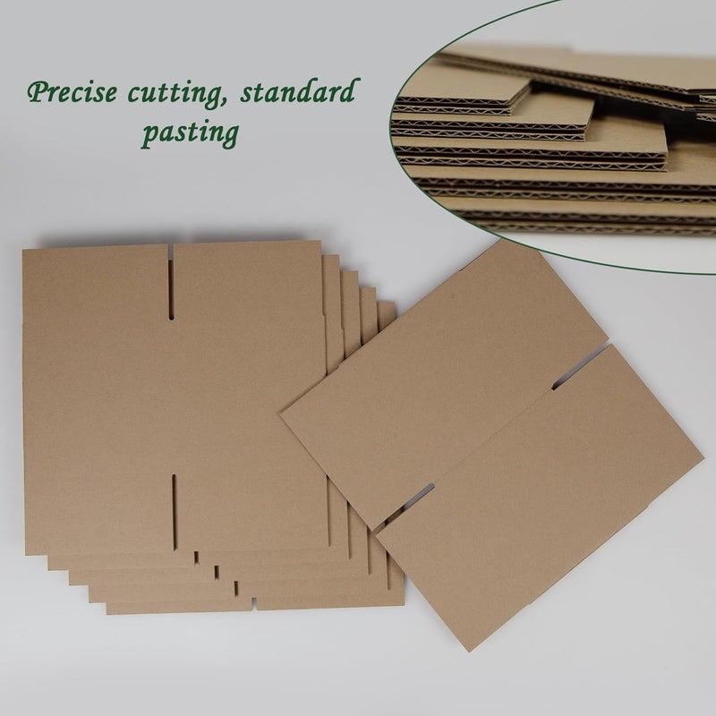 HESESOH 6x6x6 Inches Shipping Boxes Set of 40, Brown Corrugated Cardboard Box Literature Mailer for Packing Small Business - Image 4